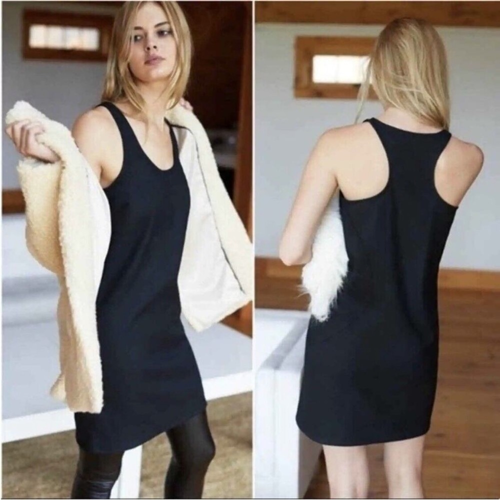 Emerson Fry Ponte Layering Dress Black Racerback Size 2